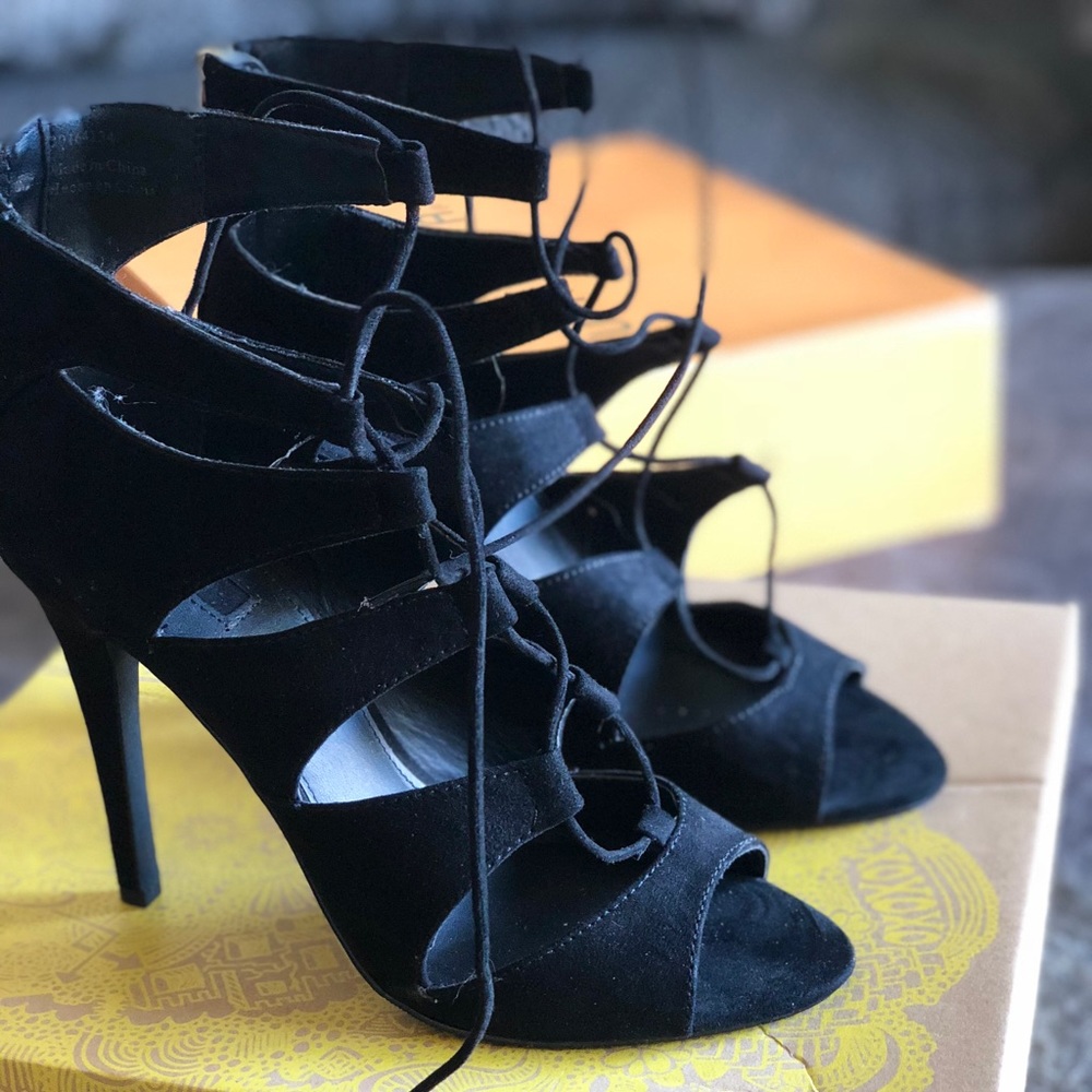 Lace up heels